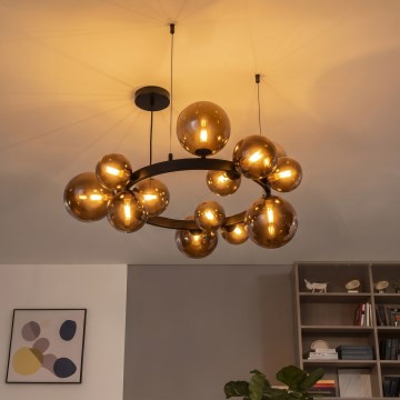 Brilagi - LED полилей на кабел MILLA 15xG9/3W/230V кафяв/опушен