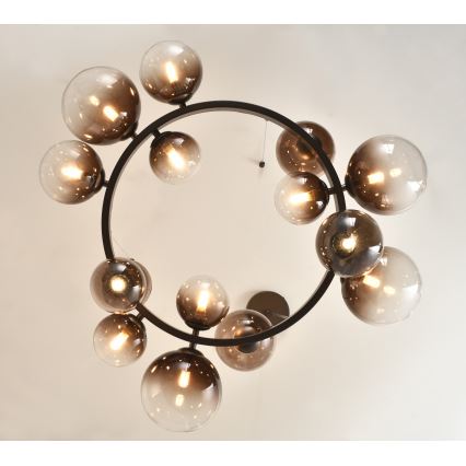 Brilagi - LED полилей на кабел MILLA 15xG9/3W/230V кафяв/опушен