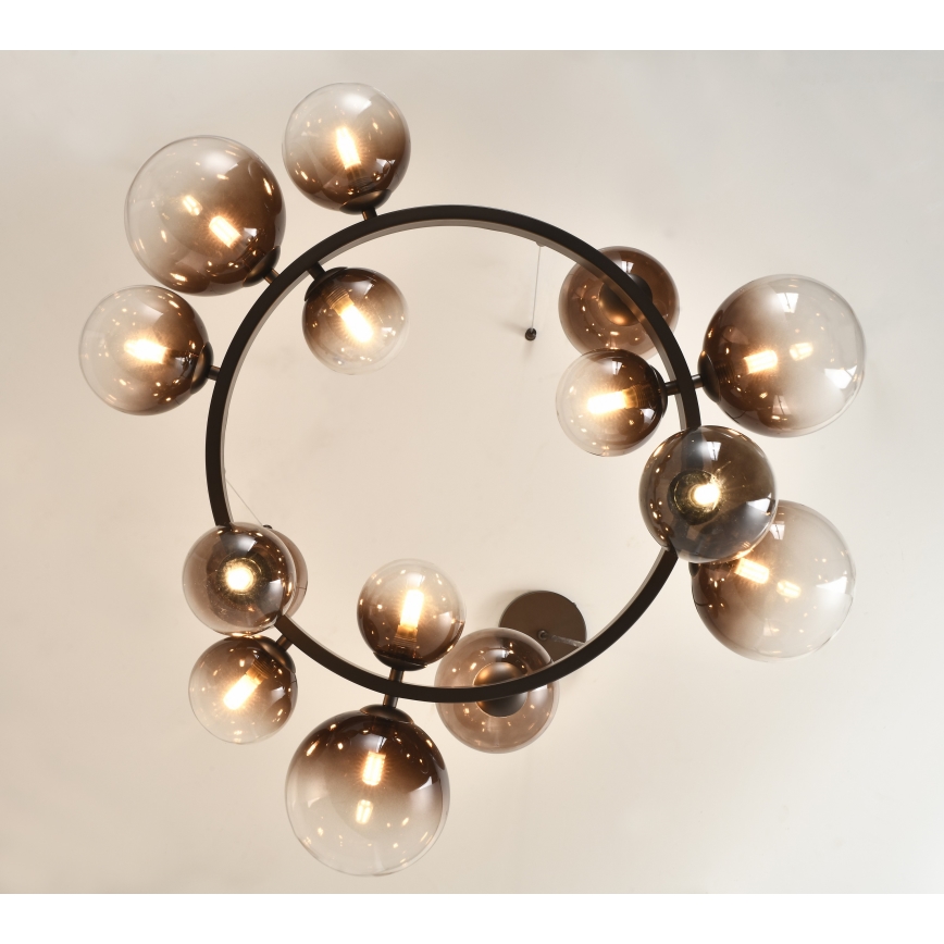 Brilagi - LED полилей на кабел MILLA 15xG9/3W/230V кафяв/опушен