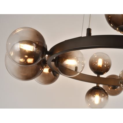 Brilagi - LED полилей на кабел MILLA 15xG9/3W/230V кафяв/опушен
