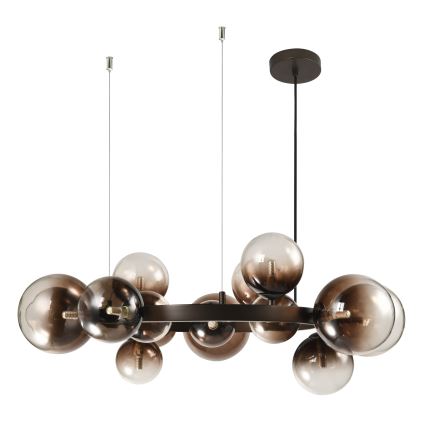 Brilagi - LED полилей на кабел MILLA 15xG9/3W/230V кафяв/опушен