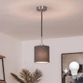 Brilagi - LED полилей на кабел NUBILA 1xE27/60W/230V, диаметър 14 см, черен/антрацит