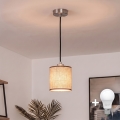 Brilagi - LED полилей на кабел NUBILA 1xE27/60W/230V диаметър 14 см черно/кафяво