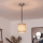 Brilagi - LED полилей на кабел NUBILA 1xE27/60W/230V диаметър 14 см черно/кафяво