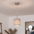 Brilagi - LED полилей на кабел NUBILA 1xE27/60W/230V pr. 14 cm сив