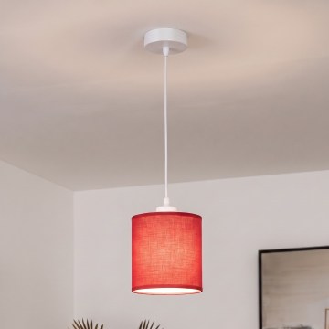 BRILAGI - LED полилей на кабел NUBILA 1xE27/60W/230V Ø 14 cm бял/червен