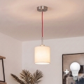 Brilagi - LED полилей на кабел NUBILA 1xE27/60W/230V Ø 14 см червен/кремав