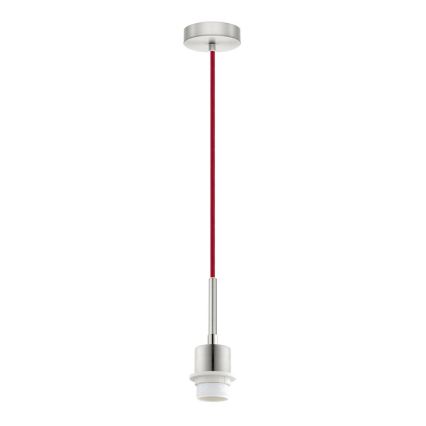 Brilagi - LED полилей на кабел NUBILA 1xE27/60W/230V Ø 14 см червен/кремав