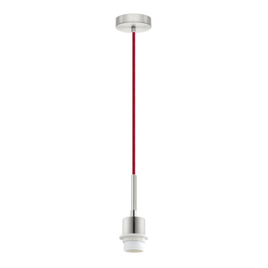 Brilagi - LED полилей на кабел NUBILA 1xE27/60W/230V Ø 14 см помпейско червено