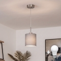 Brilagi - LED полилей на кабел NUBILA 1xE27/60W/230V Ø 14 см, светлосив