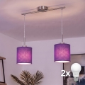 Brilagi - LED полилей на кабел NUBILA 2xE27/60W/230V лилав