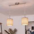 Brilagi - LED полилей на кабел NUBILA 2xE27/60W/230V светло кафяв