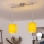 Brilagi - LED полилей на кабел NUBILA 2xE27/60W/230V жълт