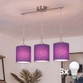 Brilagi - LED полилей на кабел NUBILA 3xE27/60W/230V лилав