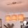 Brilagi - LED полилей на кабел NUBILA 3xE27/60W/230V оранжев