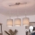 Brilagi - LED полилей на кабел NUBILA 3xE27/60W/230V сив