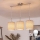 Brilagi - LED полилей на кабел NUBILA 3xE27/60W/230V светло кафяв