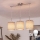 Brilagi - LED полилей на кабел NUBILA 3xE27/60W/230V кафяв
