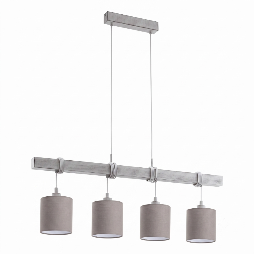 Brilagi - LED полилей на кабел NUBILA 4xE27/60W/230V сив/антрацит