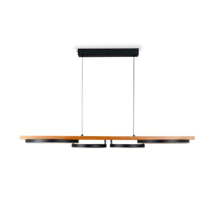 BRILAGI - LED полилей на кабел PLANK LED/35W/230V 4000K 30x100 см дърво