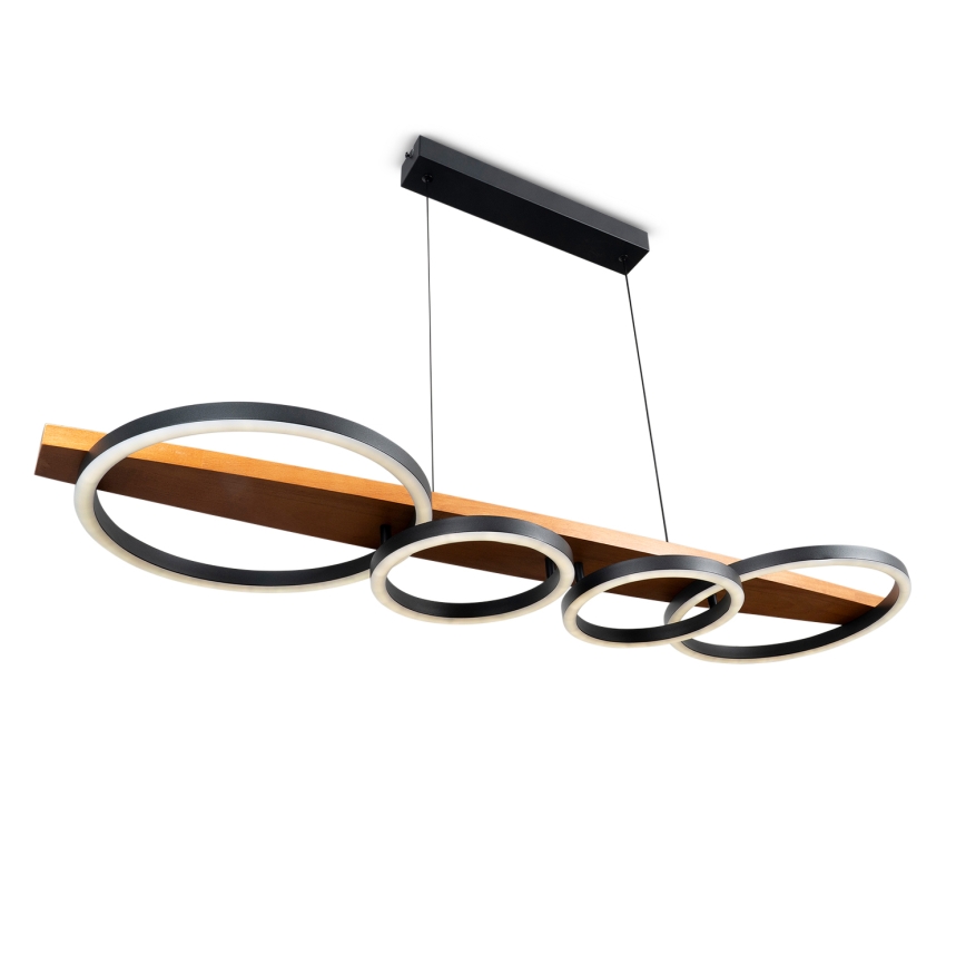 BRILAGI - LED полилей на кабел PLANK LED/35W/230V 4000K 30x100 см дърво