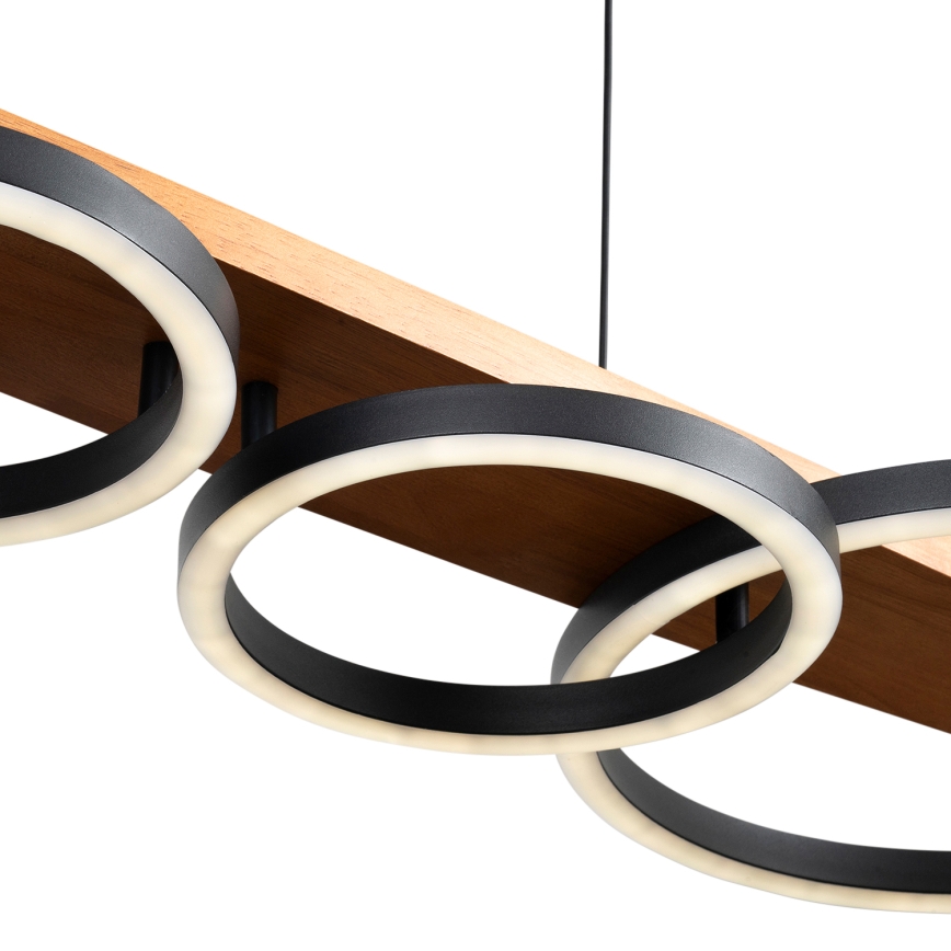 BRILAGI - LED полилей на кабел PLANK LED/35W/230V 4000K 30x100 см дърво