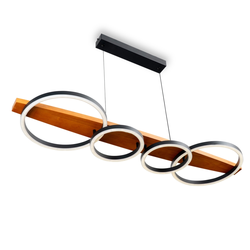 BRILAGI - LED полилей на кабел PLANK LED/35W/230V 4000K 30x100 см дърво