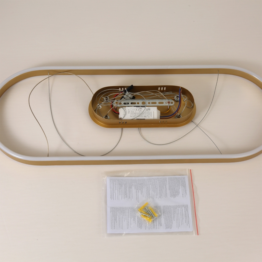 Brilagi - LED полилей на кабел PONDIE LED/44W/230V 80x30 cm златист