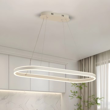 Brilagi - LED полилей на кабел PONDIE LED/45W/230V 80x30 cm бял