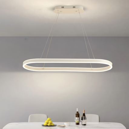 Brilagi - LED полилей на кабел PONDIE LED/45W/230V 80x30 cm бял