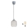 Brilagi - LED полилей на кабел RETRO GLASS 1xE27/60W/230V Ø 14 cm сребрист/бял