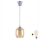 Brilagi - LED полилей на кабел RETRO GLASS 1xE27/60W/230V Ø 14 cm сребрист/димчато кафяв