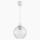 Brilagi - LED полилей на кабел RETRO GLASS 1xE27/60W/230V Ø 18 см бял/прозрачен