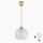 Brilagi - LED полилей на кабел RETRO GLASS 1xE27/60W/230V Ø 25 см бежов/прозрачен