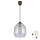 Brilagi - LED полилей на кабел RETRO GLASS 1xE27/60W/230V Ø 26 см кафяв/димно сив