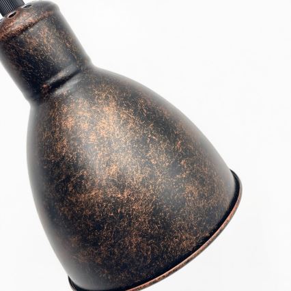 Brilagi - LED полилей на кабел RIDDY 1xE27/60W/230V меден/патина