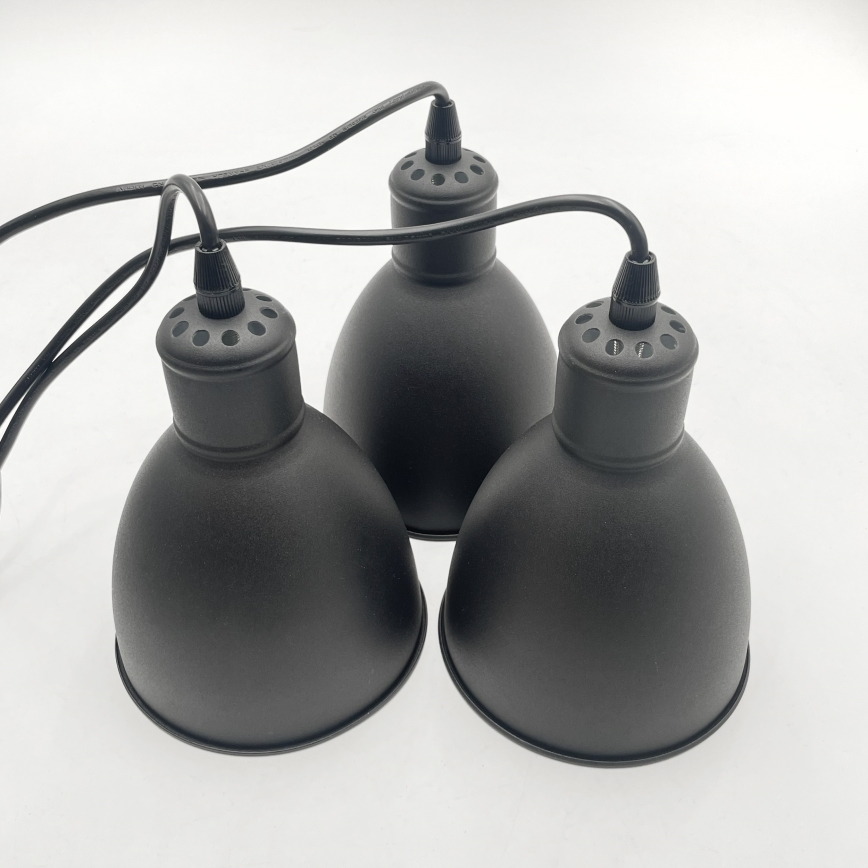 Brilagi - LED полилей на кабел RIDDY 3xE27/60W/230V черен