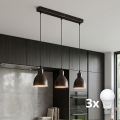 Brilagi - LED полилей на кабел RIDDY 3xE27/60W/230V меден/патина