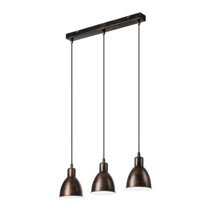 Brilagi - LED полилей на кабел RIDDY 3xE27/60W/230V меден/патина