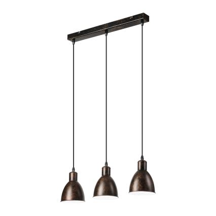 Brilagi - LED полилей на кабел RIDDY 3xE27/60W/230V меден/патина