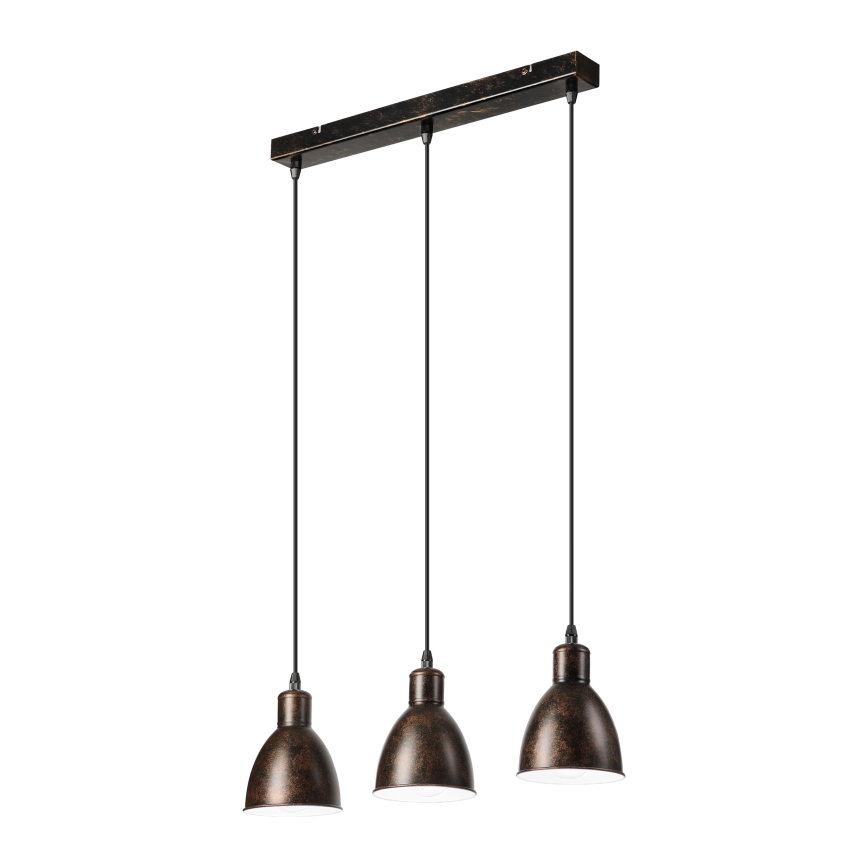 Brilagi - LED полилей на кабел RIDDY 3xE27/60W/230V меден/патина