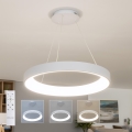 Brilagi - LED полилей на кабел с регулируема яркост FALCON II LED/99W/230V 3000-6500K Ø 60 cm бял + дистанционно управление