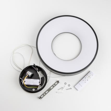 Brilagi - LED полилей на кабел FALCON II с възможност за димиране LED/67W/230V 3000-6500K Ø 40 см, черен + дистанционно управление