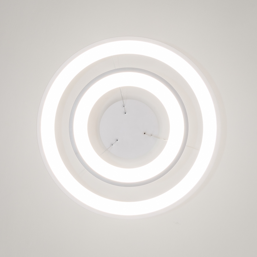 Brilagi - Полилей на кабел с възможност за димиране FALCON SLIM LED/68W/230V 3000-6500K Ø 50 см бял + дистанционно управление