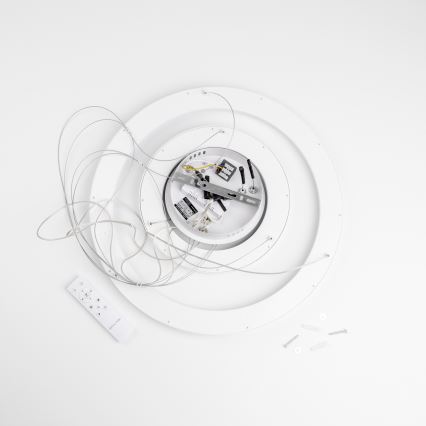 Brilagi - Полилей на кабел с възможност за димиране FALCON SLIM LED/68W/230V 3000-6500K Ø 50 см бял + дистанционно управление