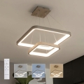 BRILAGI - LED полилей на кабел с възможност за димиране FALCON SLIM LED/78W/230V 3000-6500K 50x50 cm бежов + дистанционно управление