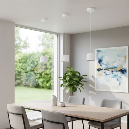 Brilagi - LED Полилей на кабел STRIPY 1xGX53/15W/230V бял