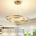 BRILAGI - LED полилей на кабел TWISTER с възможност за димиране LED/75W/230V 3000-6000K Ø 70 cm златист + дистанционно управление