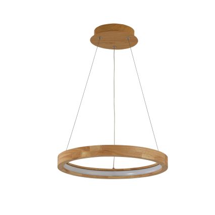 Brilagi - LED полилей на кабел UMEA WOOD LED/30W/230V Ø 40 cm каучуково дърво