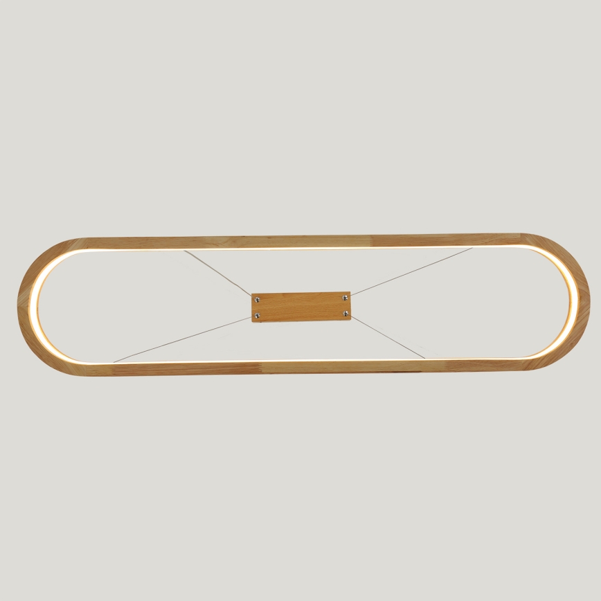 Brilagi - LED полилей на кабел UMEA WOOD LED/40W/230V 90x22 cm дърво